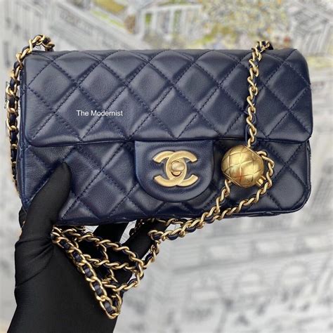 chanel gold ball|chanel mini cf gold ball.